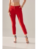 Elegant red cigarette pants PR01810 - Online store - Boutique